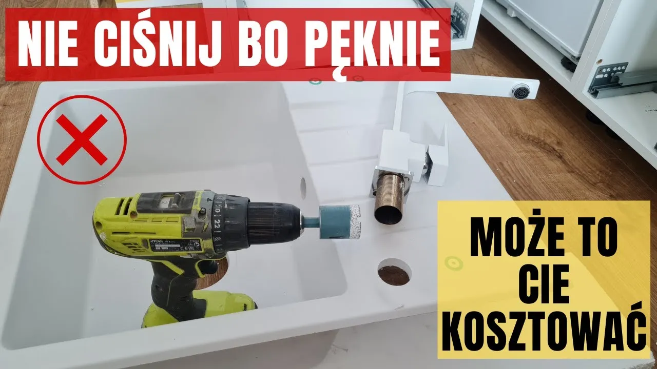 Zdjęcie Jak wywiercić otwór w zlewie granitowym bez ryzyka uszkodzeń