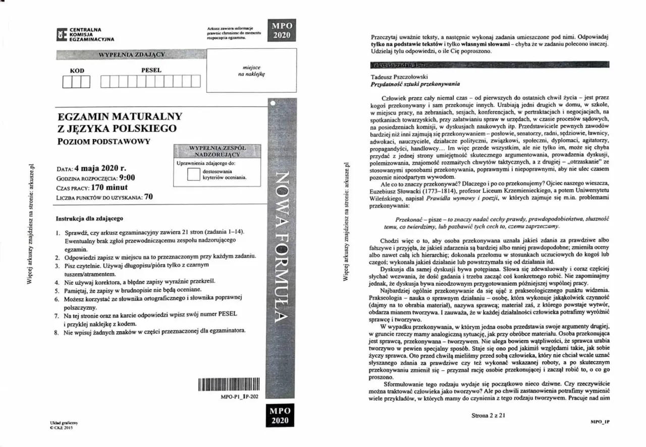 Zdjęcie Arkussze maturalne dla niesłyszących - dostępne materiały i wsparcie
