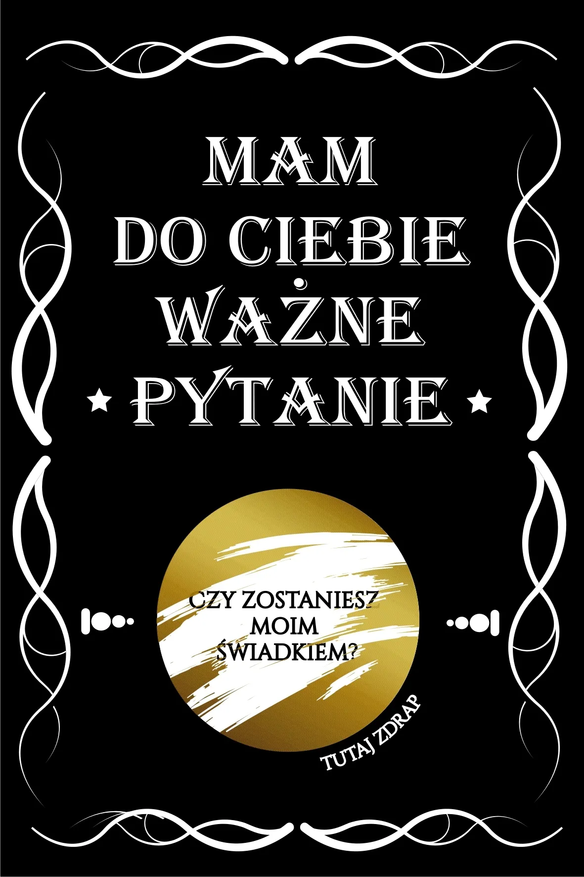 Zdjęcie Zdrapka czy zostaniesz moim świadkiem – oryginalne pomysły na pytanie