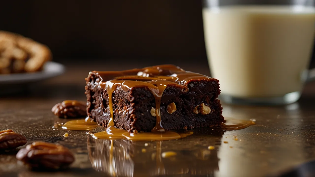 Zdjęcie Brownie z karmelem i orzechami: Słodki przepis, który uwielbia każdy