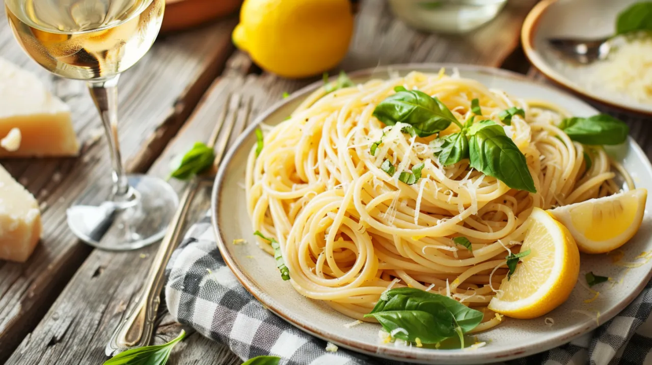 Zdjęcie Pasta al limone: Włoskie danie gotowe w zaledwie 15 minut dla całej rodziny