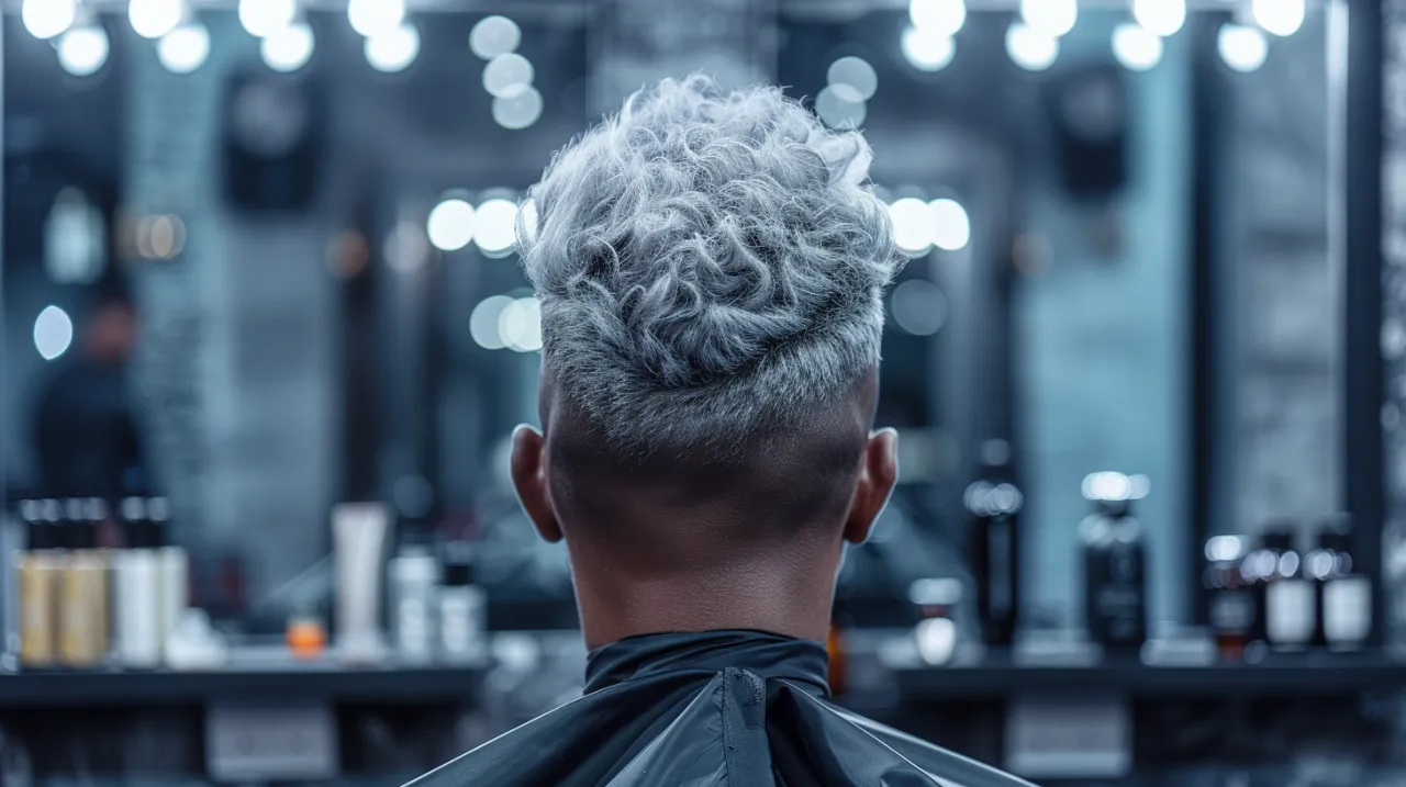 Zdjęcie Srebrne włosy męskie: Jak osiągnąć modny siwy look?