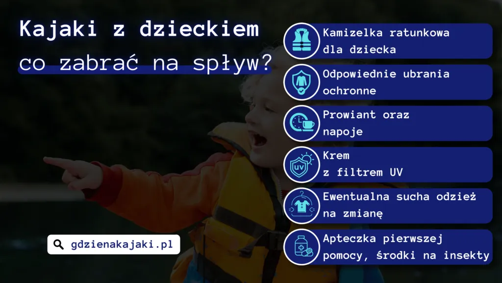 Zdjęcie Co zabrać na kajaki z dzieckiem, aby zapewnić mu bezpieczeństwo i radość