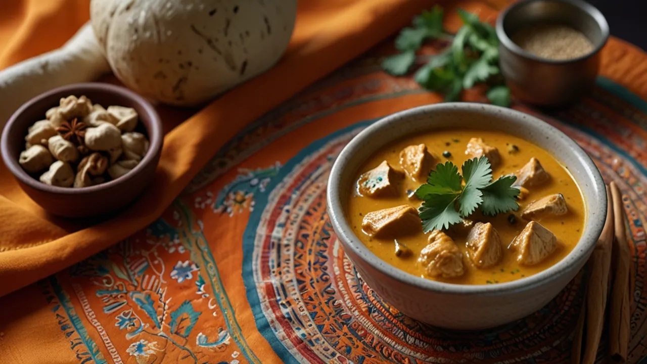 Zdjęcie Kurczak korma z mlekiem kokosowym: Wyjątkowy przepis na curry