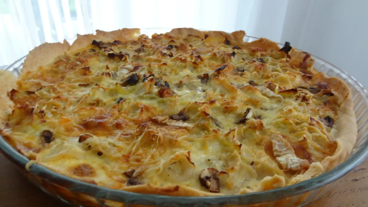 Zdjęcie Recette de quiche poireaux fruits de mer savoureuse et facile à préparer