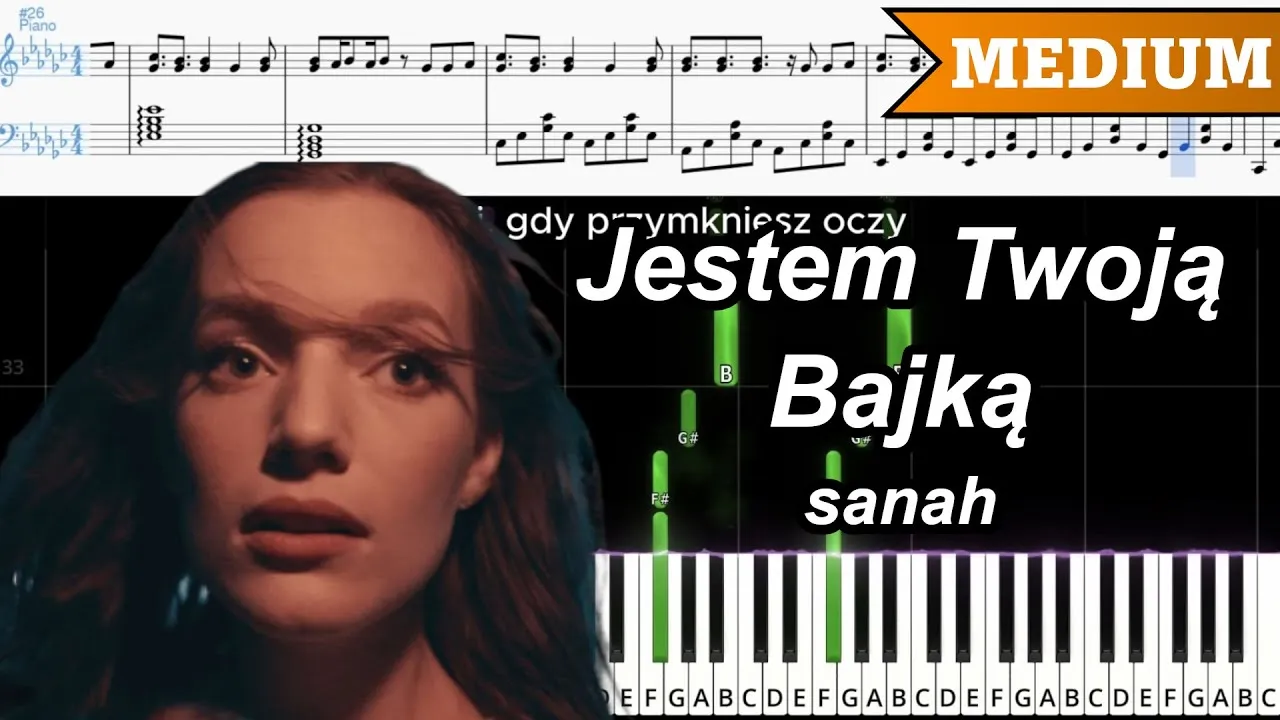 Zdjęcie Jak zagrać na pianinie jestem twoją bajką - proste nuty i tutoriale