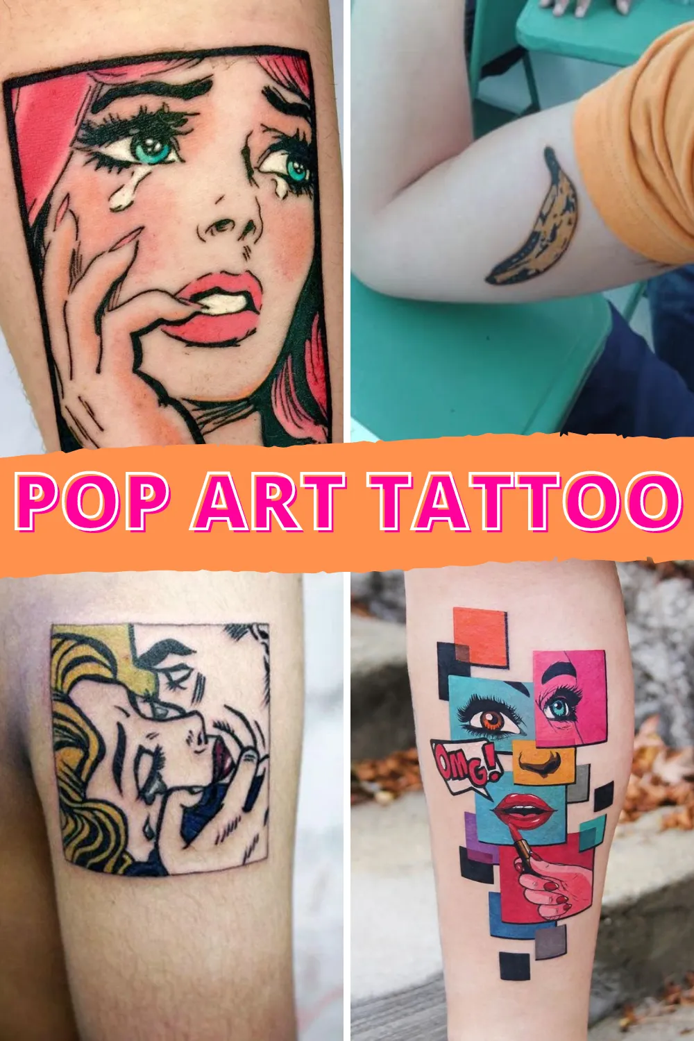 Zdjęcie Tatuaż w stylu pop art: inspiracje, znaczenie kolorów i motywów