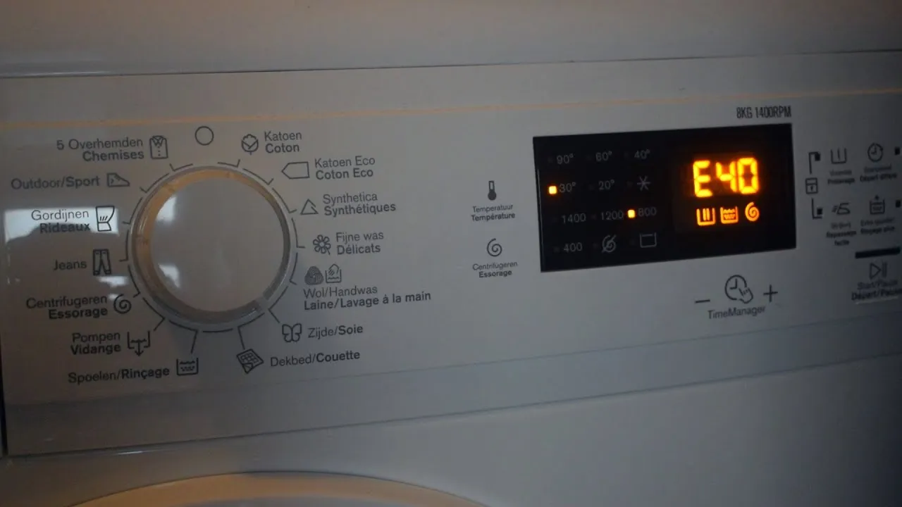 Zdjęcie Jak naprawić błąd E40 w pralce Electrolux i uniknąć frustracji