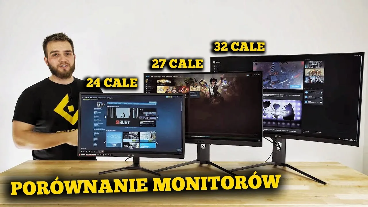 Zdjęcie 24 cale ile to cm monitor - poznaj wymiary i różnice w modelach
