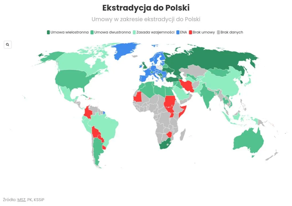 Zdjęcie Kraje bez ekstradycji do Polski – gdzie można się schować?