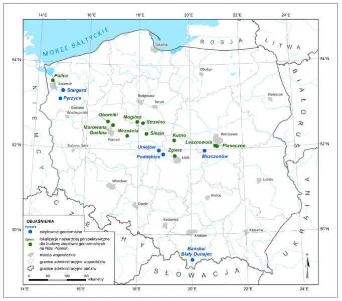 Zdjęcie Mapa wód termalnych w Polsce – Lokalizacja i źródła geotermalne