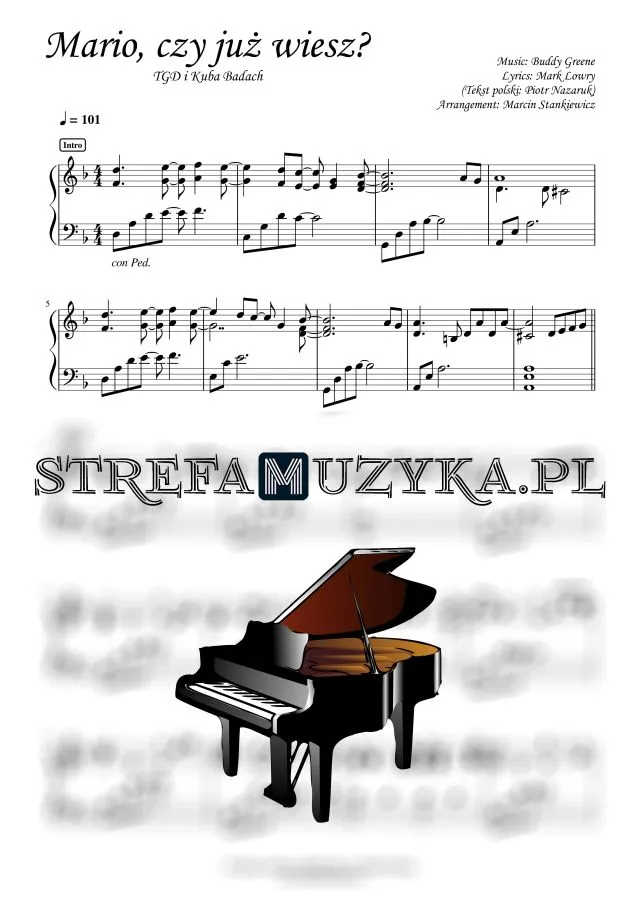 Zdjęcie Nuty na pianino do Mario czy już wiesz – znajdź idealną wersję