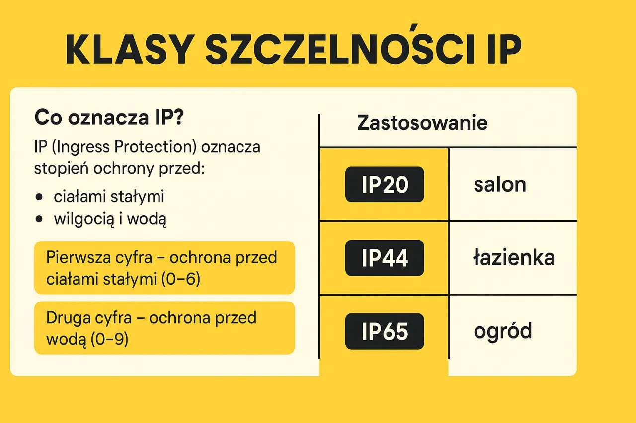 Tabela klas szczelności IP