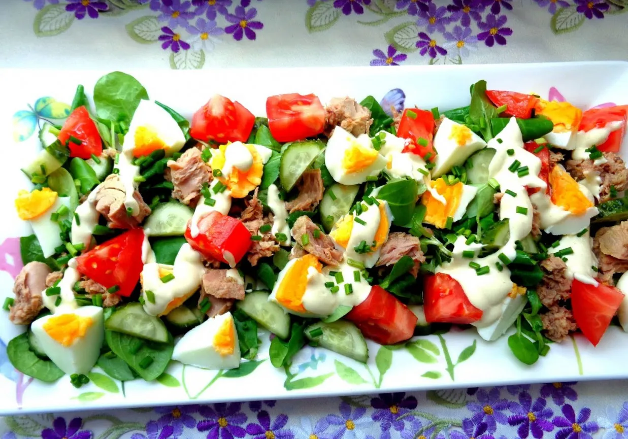 lekki sos do sałatki z tuńczykiem