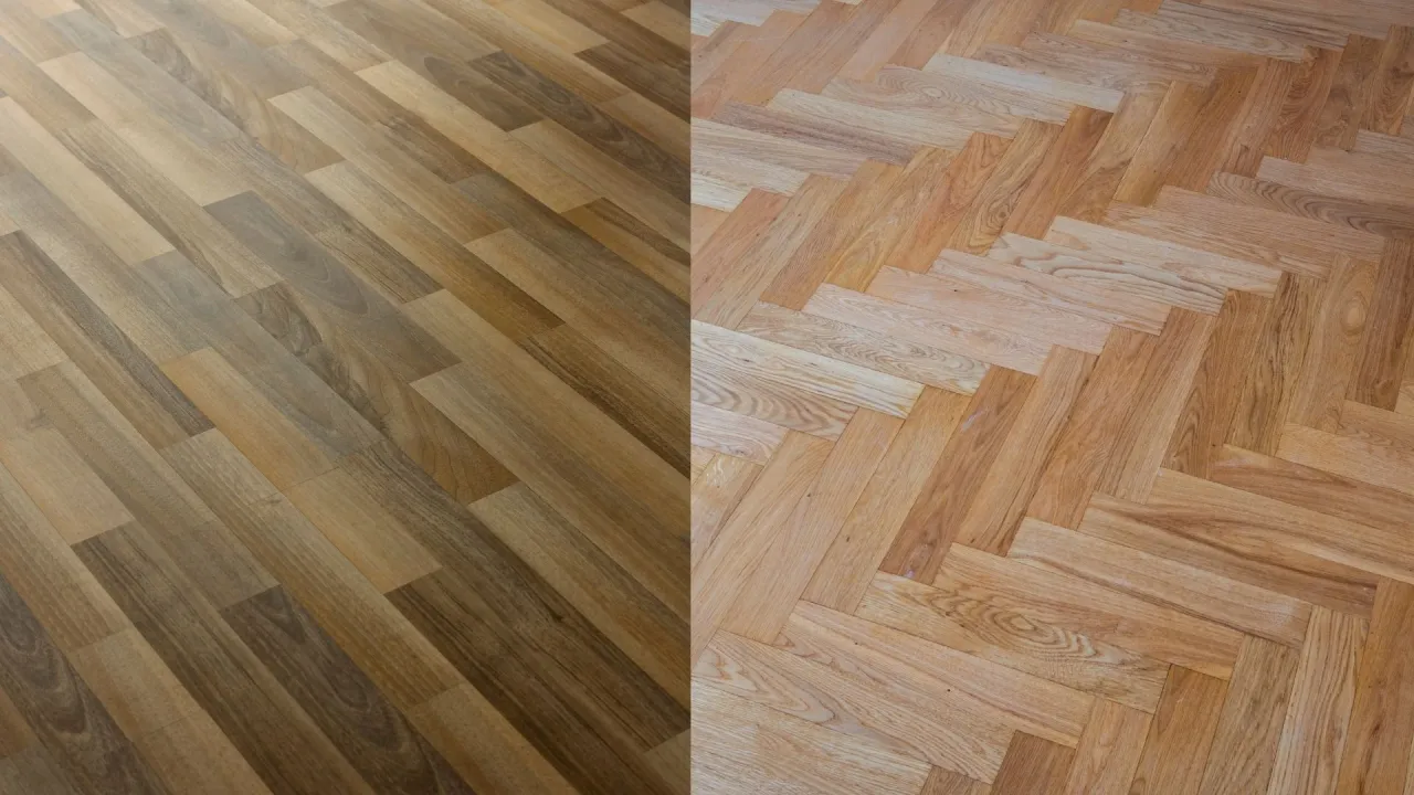 różne rodzaje podłóg drewnianych - panele, parkiet, deska