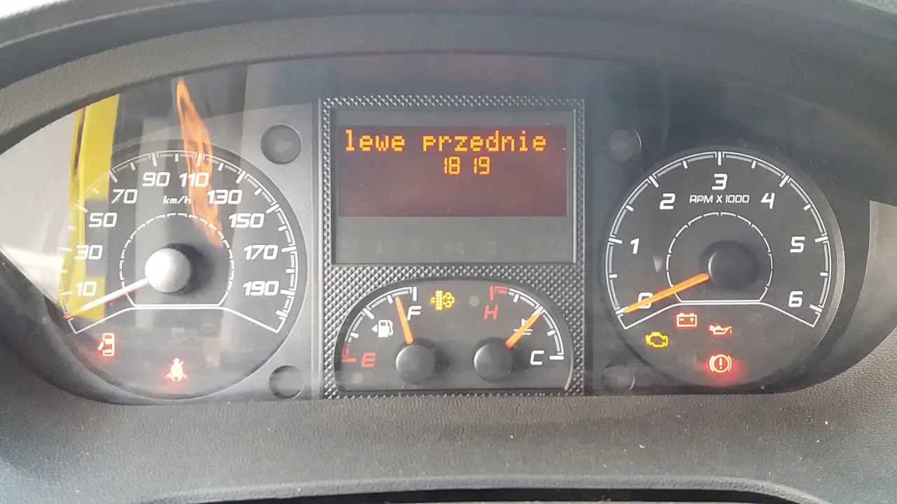 kontrolka DPF Fiat Ducato deska rozdzielcza