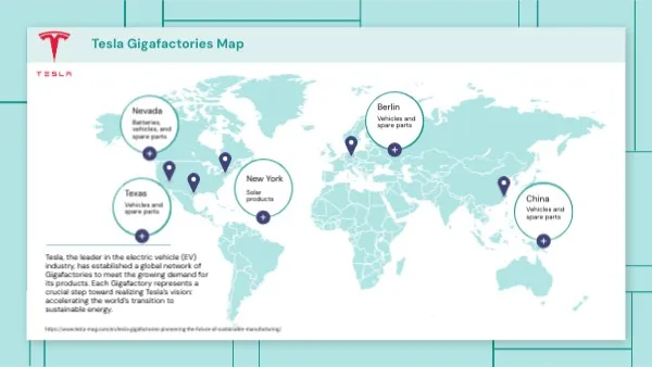 mapa gigafactory tesla