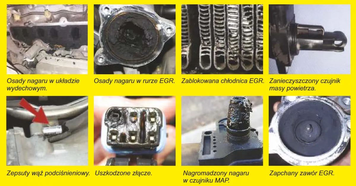 Uszkodzona chłodnica EGR objawy porównanie