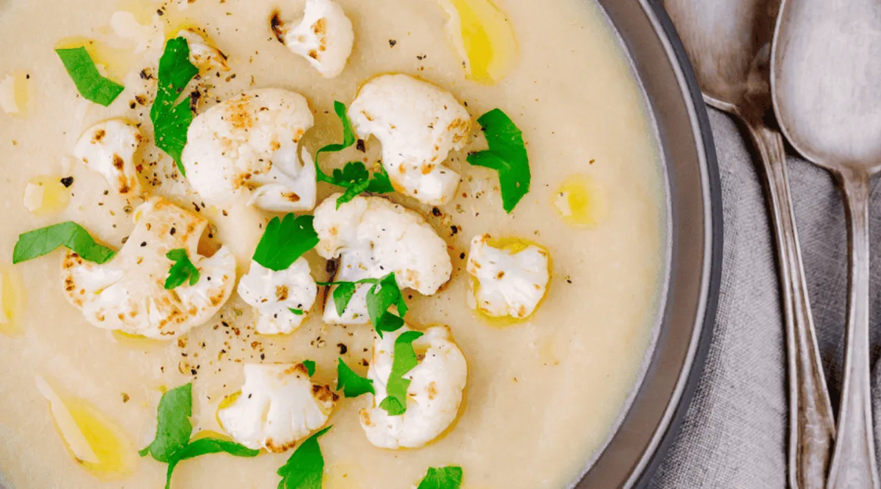 Kremowa zupa zabielana mlekiem