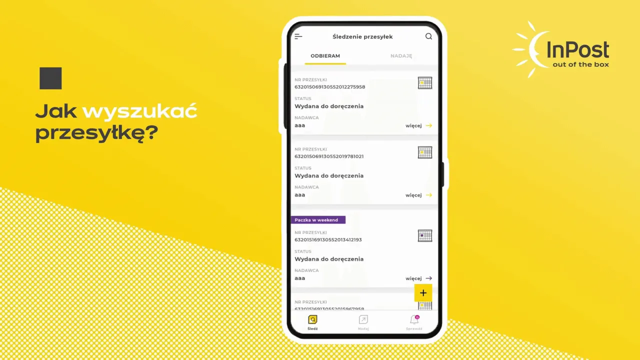 InPost Mobile aplikacja śledzenie paczki