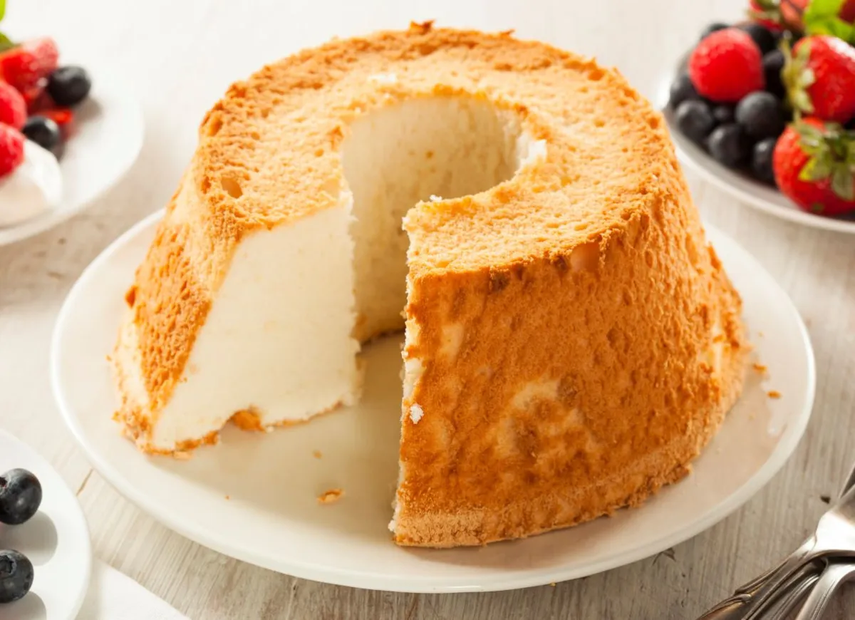 anielskie ciasto przekrój puszyste