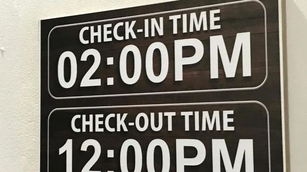 hotel room check-in check-out times