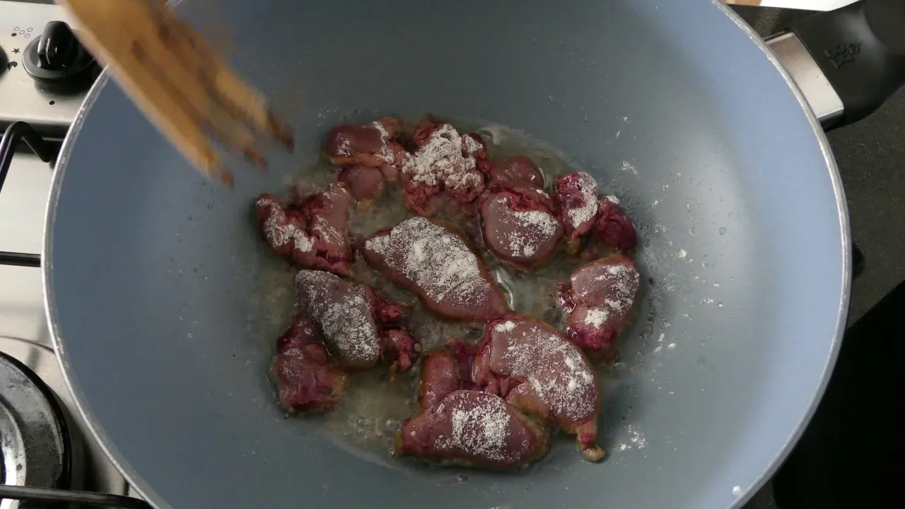 oczyszczanie wątróbki drobiowej