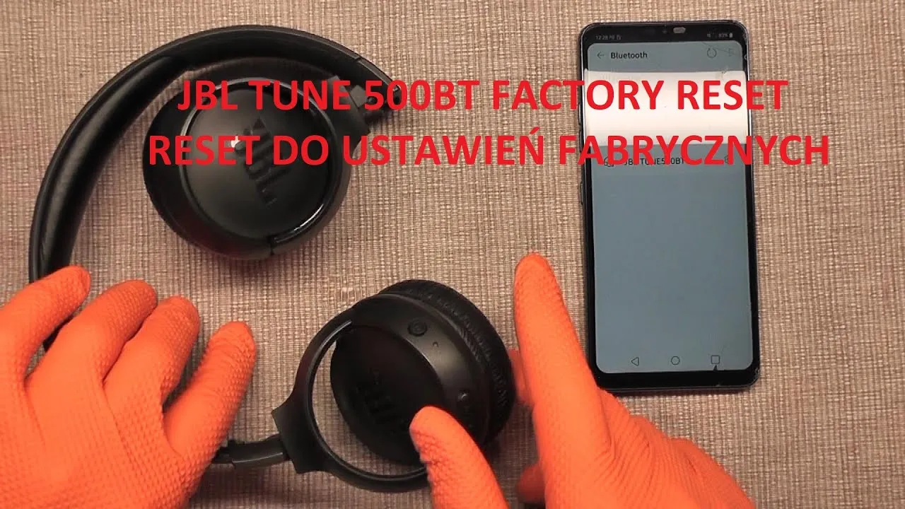 Aplikacja JBL Headphones reset ustawień fabrycznych