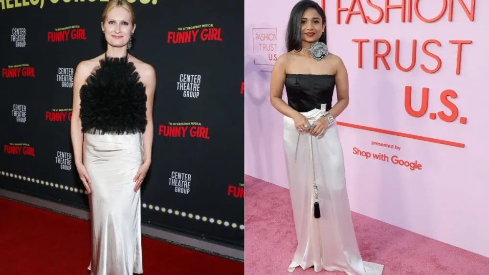 Zdjęcie Estilos irresistibles para lucir una falda satinada blanca elegante