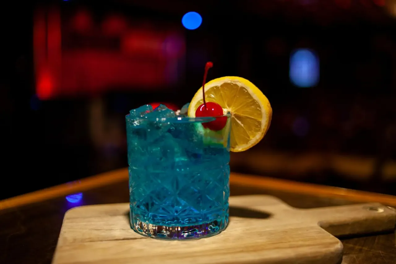 Virgin Blue Lagoon mocktail