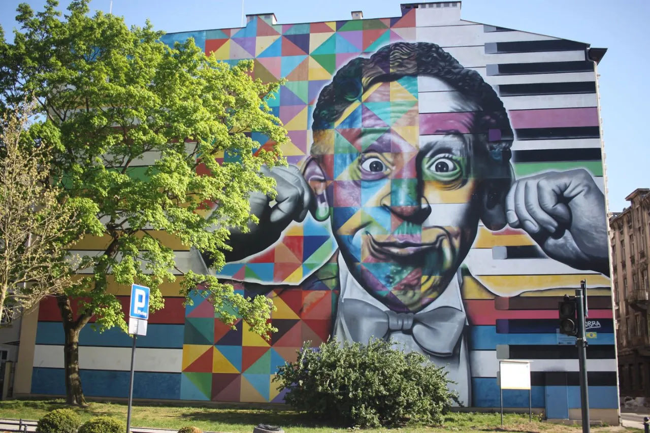 Ulica Piotrkowska Łódź street art