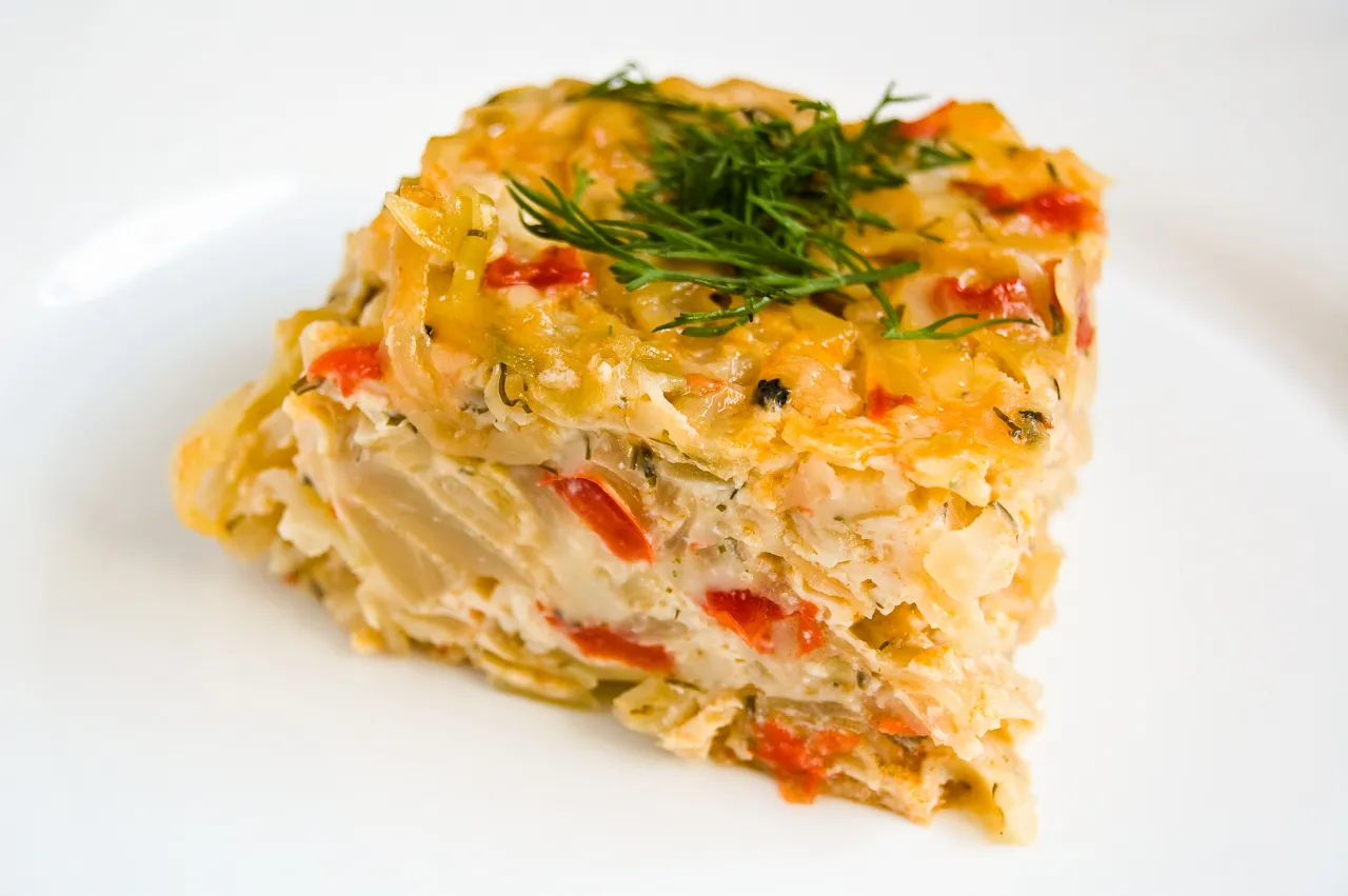 Zapiekanka z białej kapusty tradycyjna