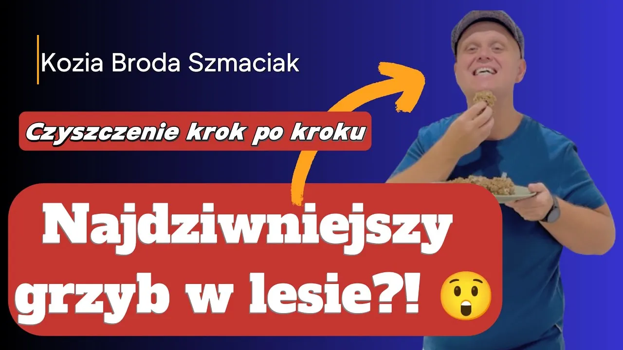 czyszczenie koziej brody w lesie