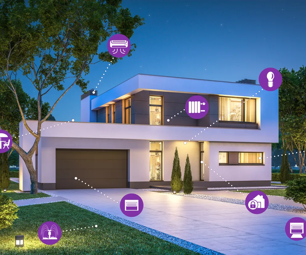 dom z systemem alarmowym bezpieczeństwo