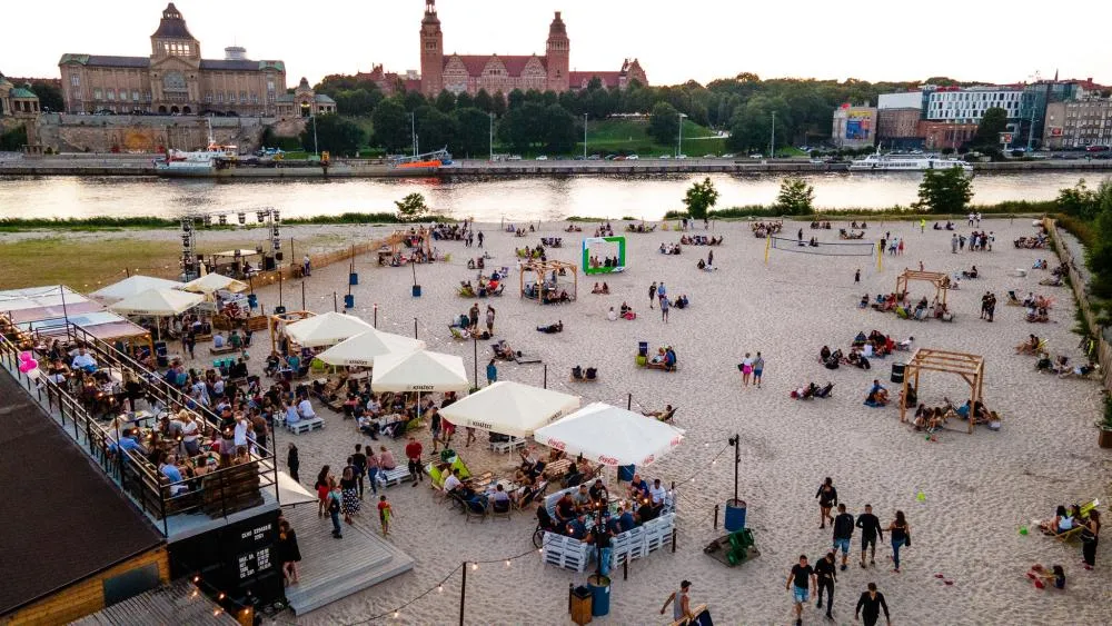 Plaża miejska Wyspa Grodzka Szczecin
