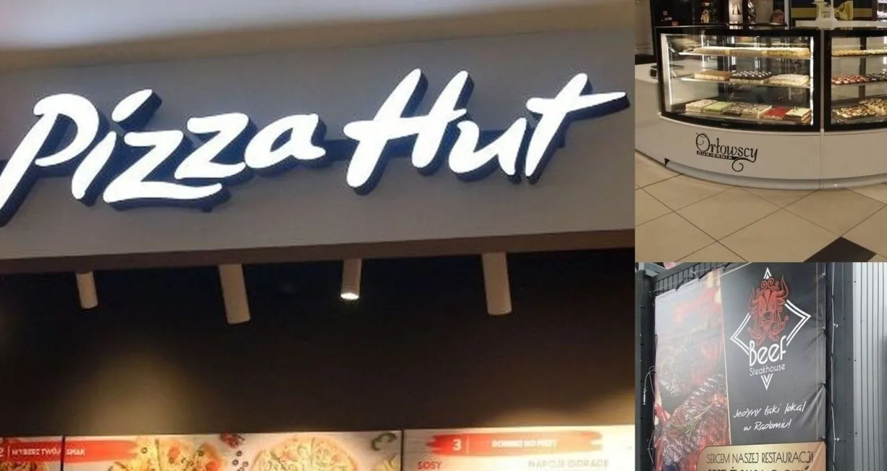 Mapa Radomia z zaznaczonymi restauracjami