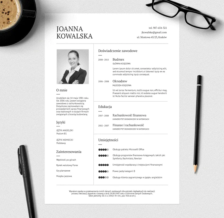 przykłady szablon&oacute;w CV darmowe r&oacute;żne style