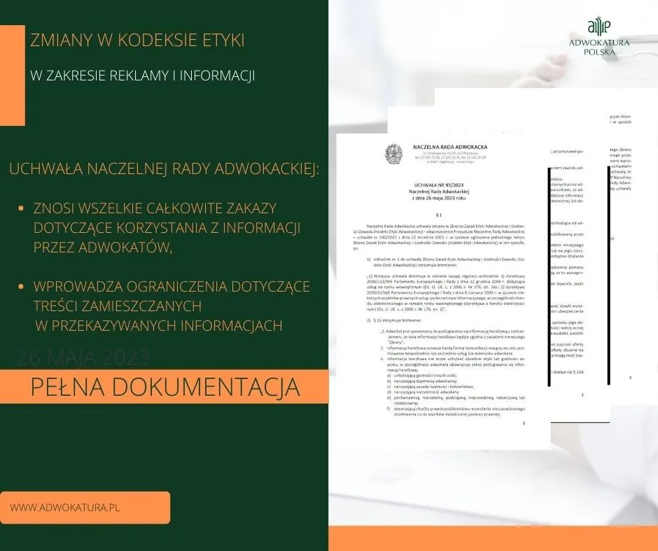 kodeks etyki adwokackiej