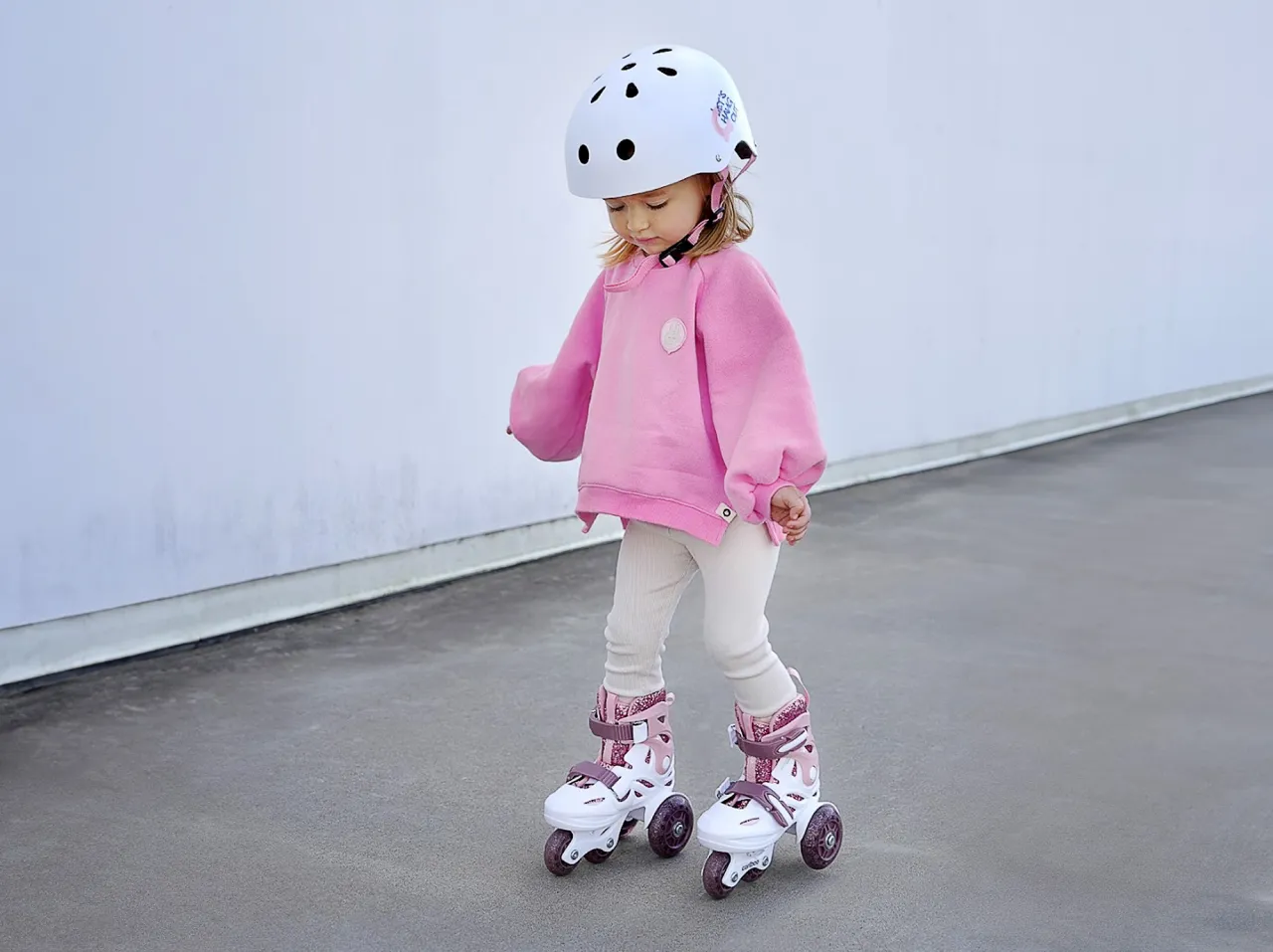 dziecko na rolkach nauka