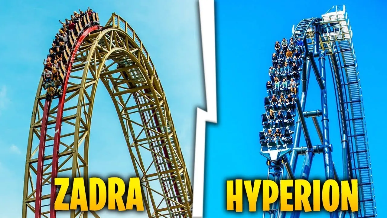 Energylandia rollercoastery ekstremalne Hyperion Zadra Abyssus