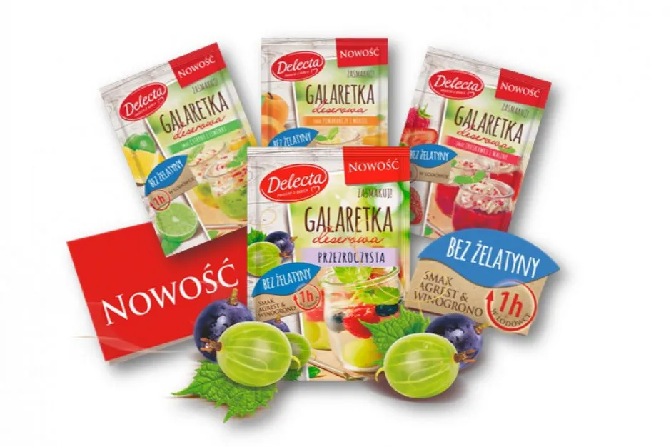 galaretka przezroczysta marki opakowania