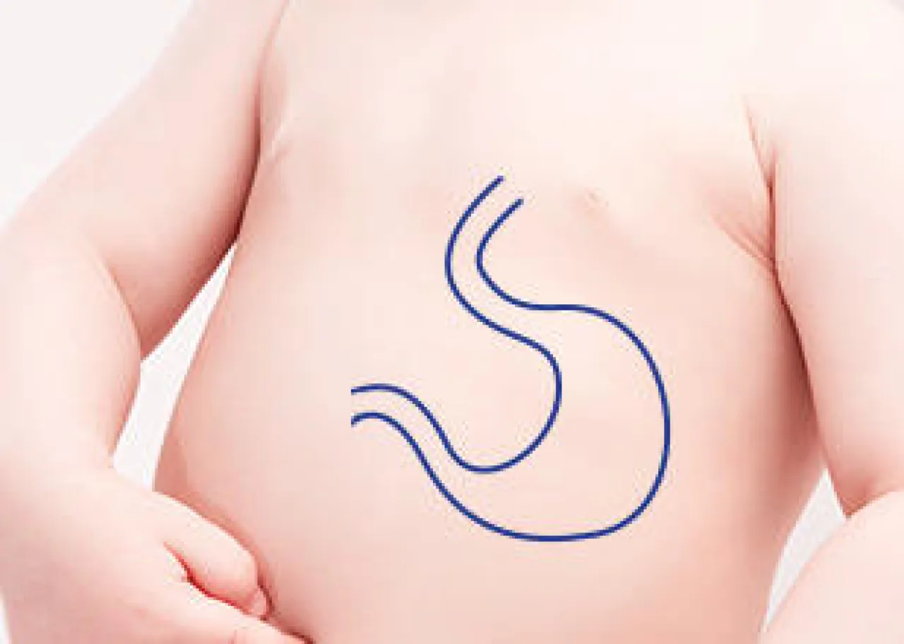 dojrzewanie układu pokarmowego niemowlęcia