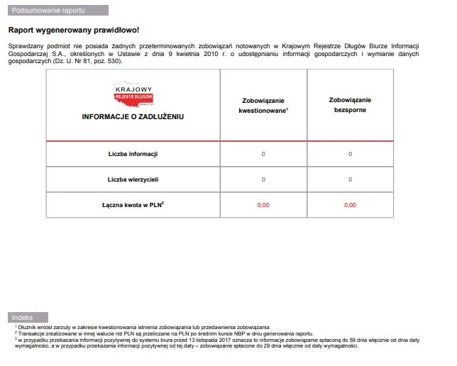 tabela por&oacute;wnawcza usług KRD