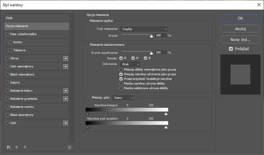 Photoshop warstwy przykład