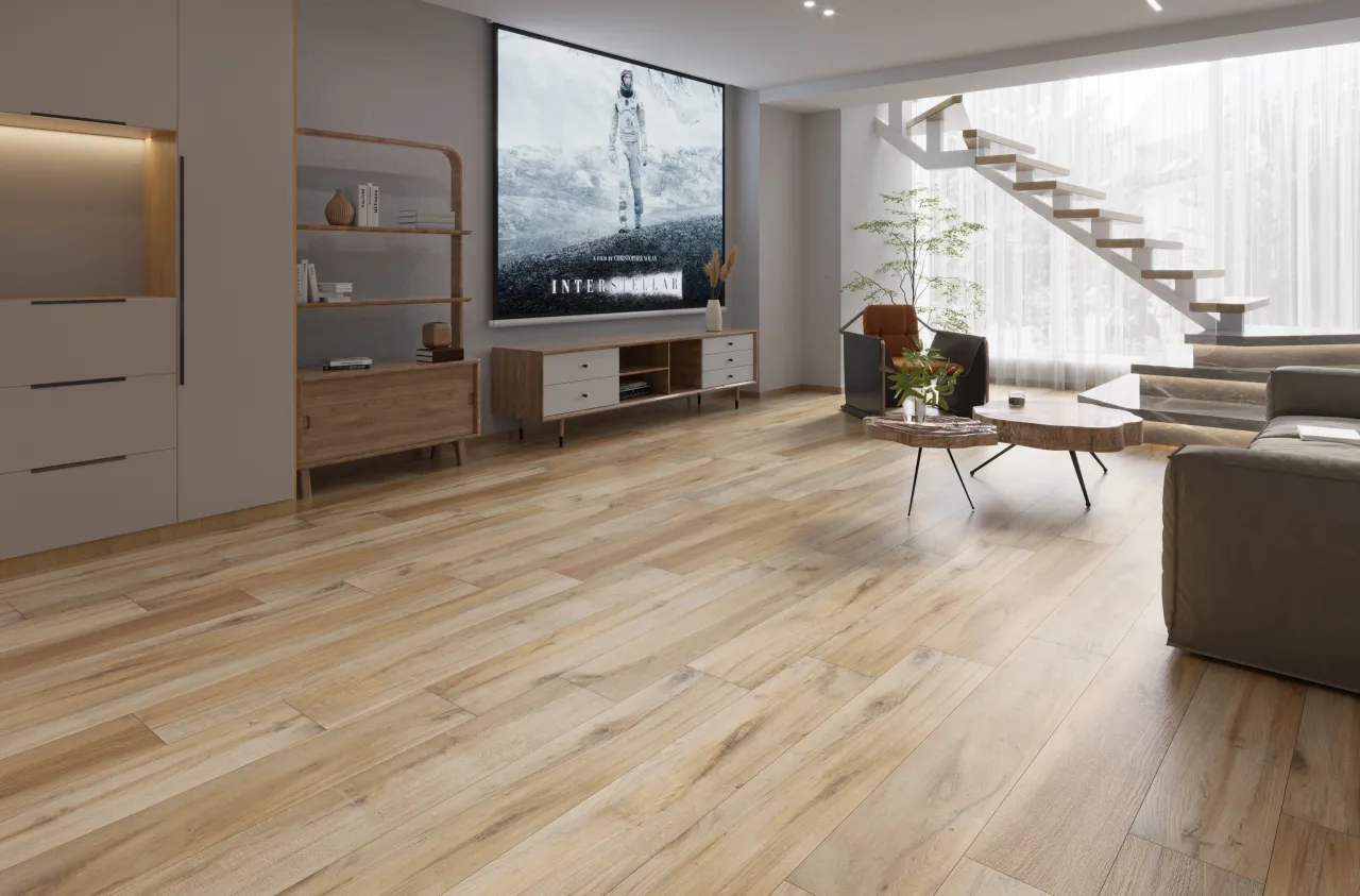 Nowoczesne wnętrza z płytkami drewnopodobnymi