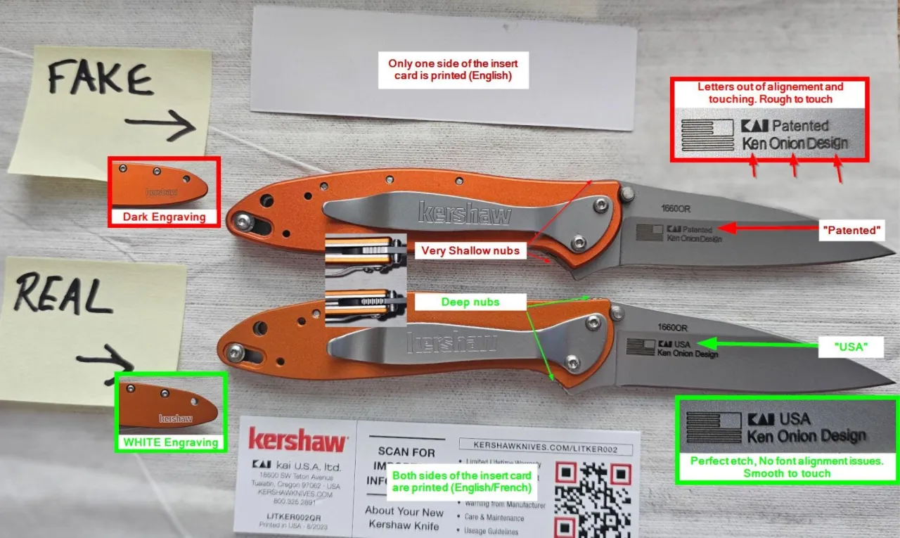 Przykłady legalnych noży EDC