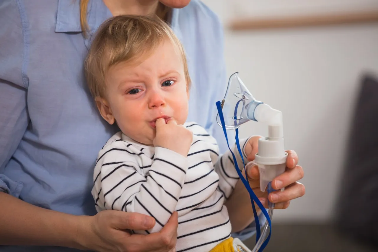 Dziecko podczas nebulizacji