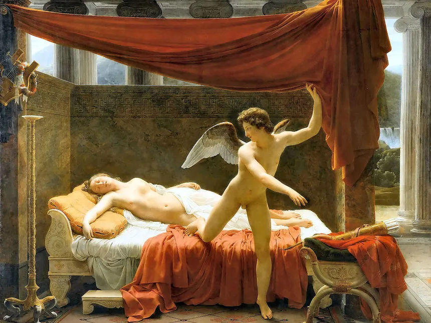 Amor und Psyche Mythos Szenen