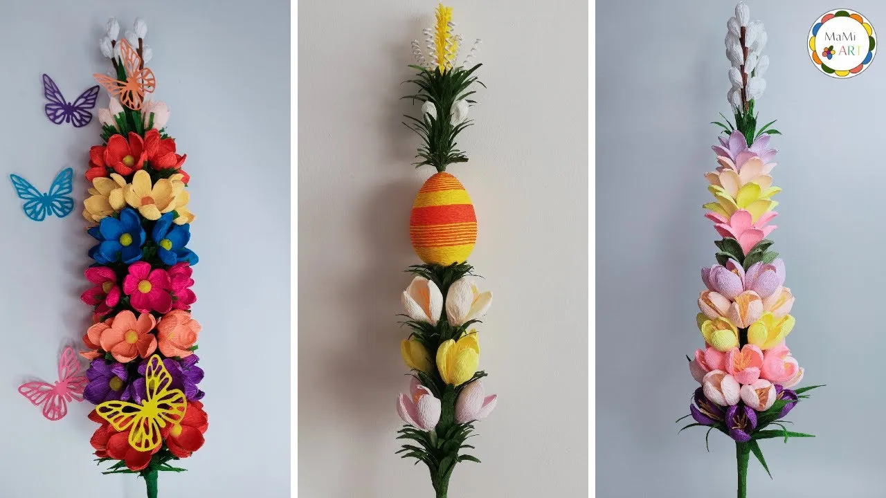materiały na palmę wielkanocną diy