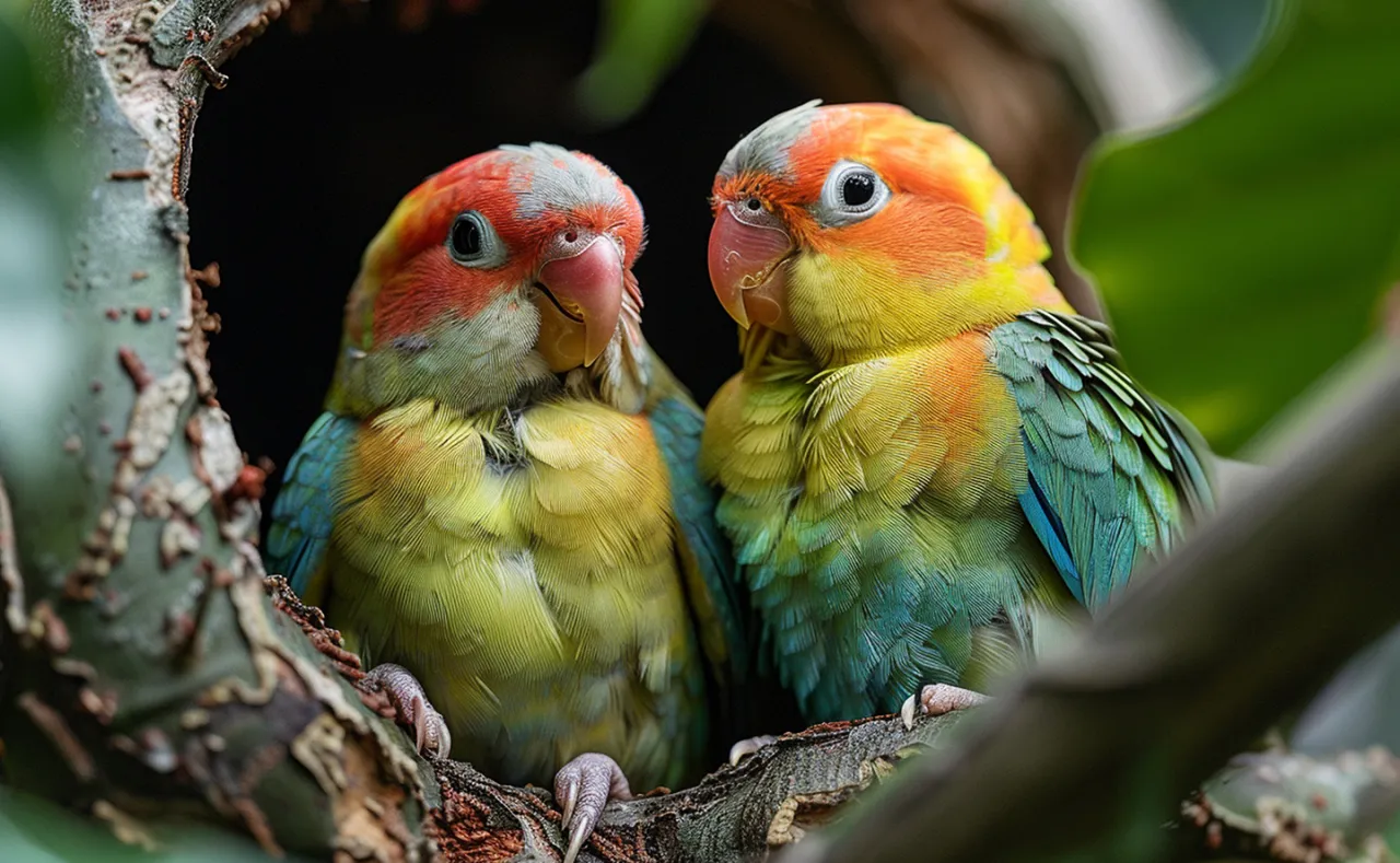 nierozłączki w dużej klatce vs małej klatce porównanie